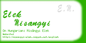 elek misangyi business card